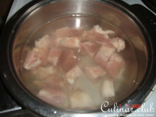 Суп с сырными лепёшечками
