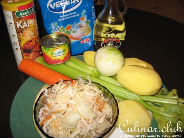 Постные кислые щи (в пост)
