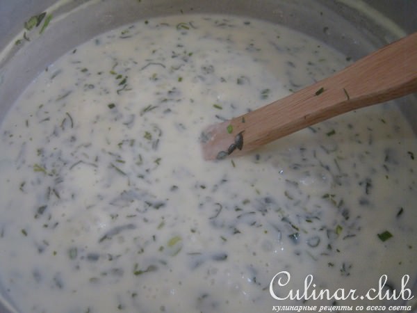 Густой суп c йогуртом -"Посыпанный пеплом" (ash dough)