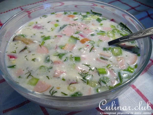 Окрошка грибная