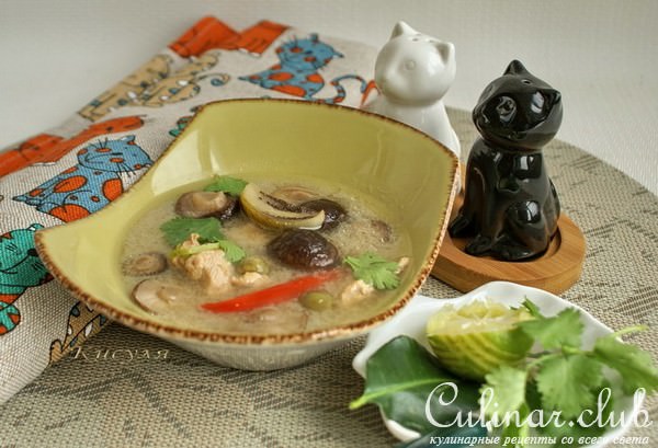 Суп по мотивам Том Ка Гай (Tom Kha Gai)