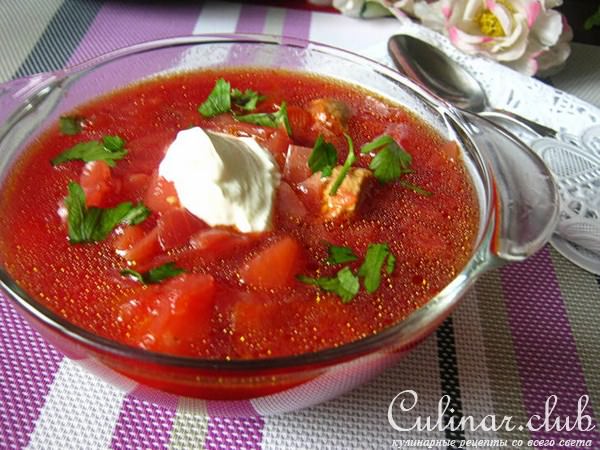 Борщ или красный суп, как садике