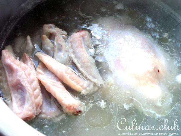Картофельный суп на курочке