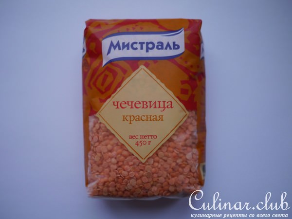 Куриный суп с красной чечевицей