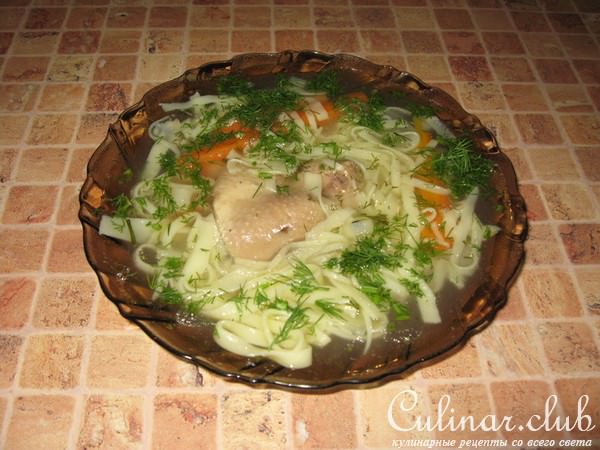 Лапша домашняя куриная