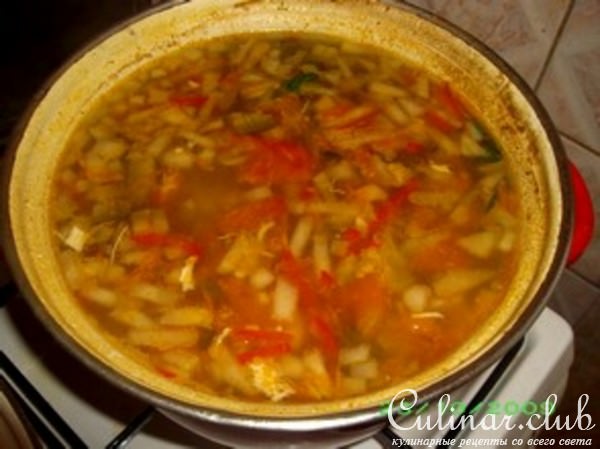 Рассольник с мятой (мой вариант)