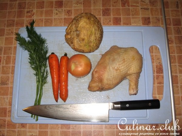 Лапша домашняя куриная