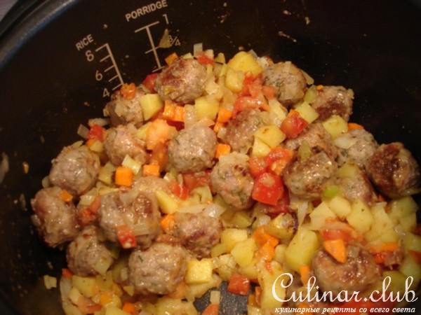 Суп с красной фасолью и фрикадельками (Тест-драйв VITEK)