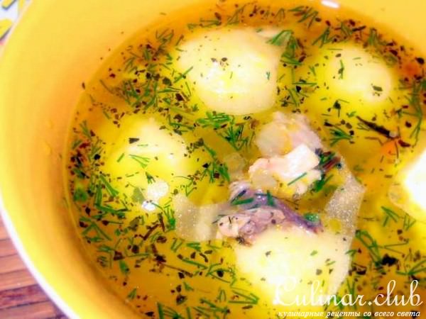 Бульон с клёцками ПО-ПАДУАНСКИ.