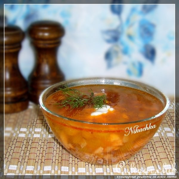 Рыбный суп с тыквой и кускусом