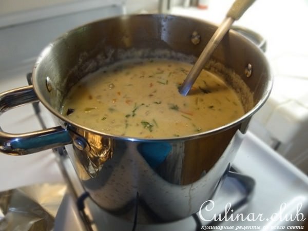 " Крем Суп с Осьминогами и Креветками "
