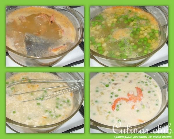 Суп сырный с овощами