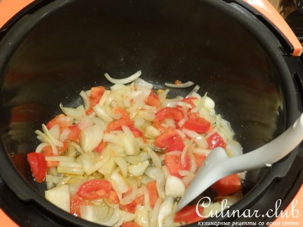 Средиземноморский суп с морепродуктами, бобовыми и рисом