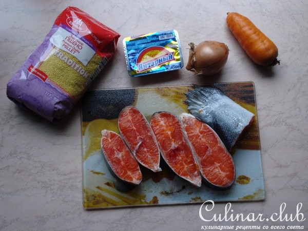 Суп с красной рыбой (без картофеля)