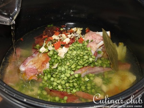Гороховый суп с копчеными ребрышками (Тест-драйв)