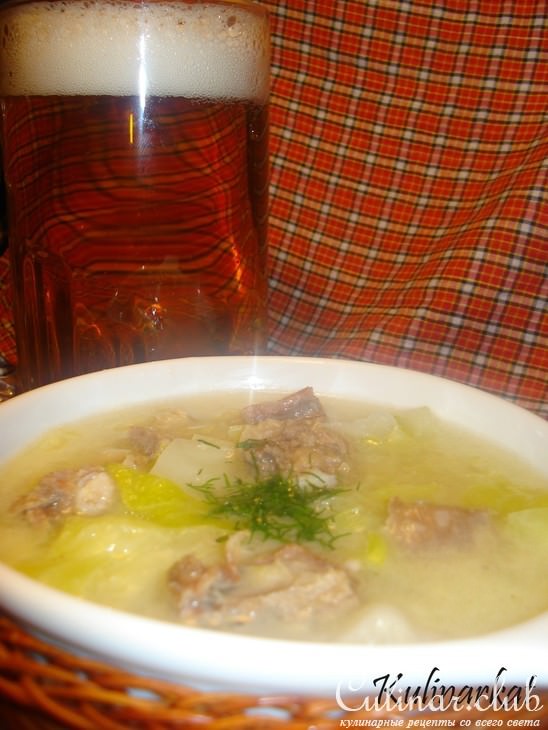 Кааликлимписоппа (Капустный суп с клецками)