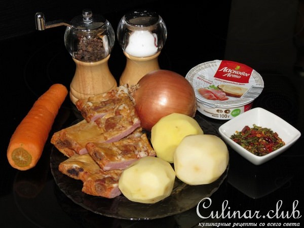 Сырный суп с копченостями (Тест-драйв)