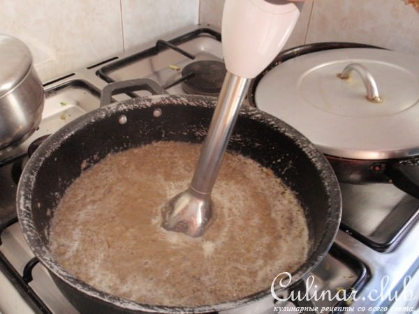 Грибной крем-суп с сухариками