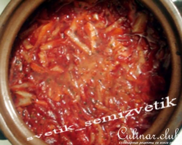 Борщ без мяса из духовки (в глиняном горшочке). 100002 вариант борща