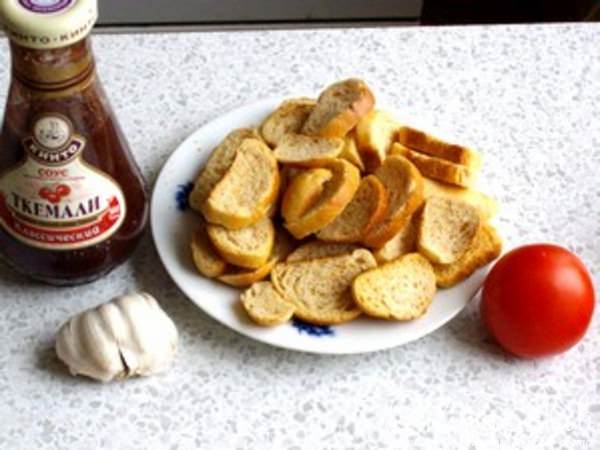Суп сухарный с грибами