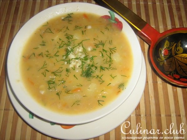 Гороховая похлёбка,постная.