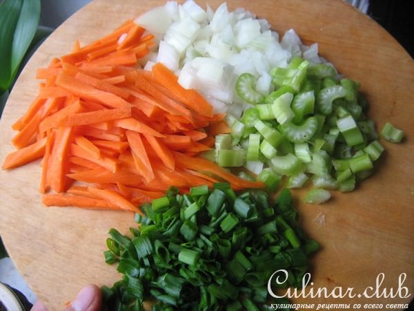 Сырный суп с шампиньонами.