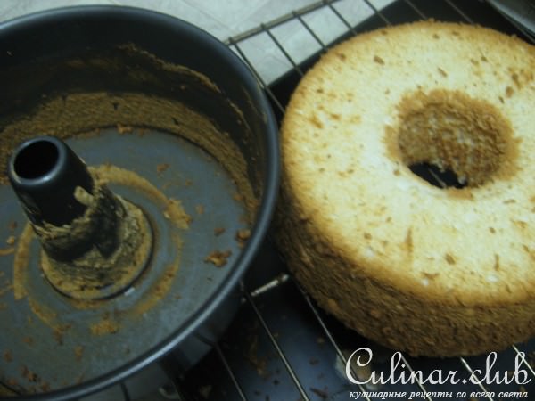 ANGEL FOOD CAKE (классический белоснежный нежный бисквит)