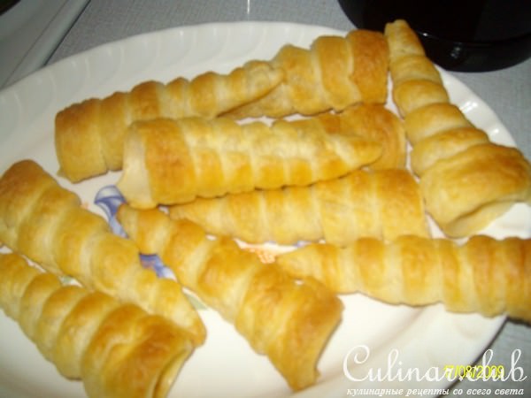 Слоёные трубочки с кремом