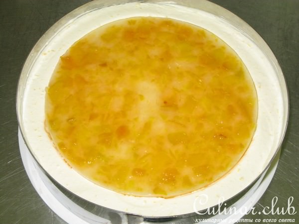 Торт "Творожно-персиковый со вкусом маракуйи"