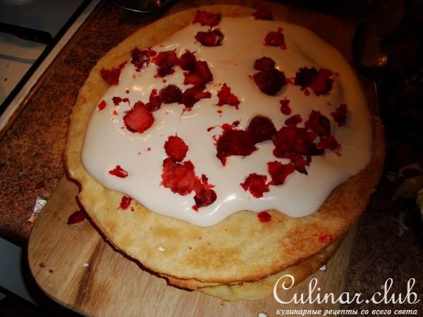 Слоеный торт "Strawberries i want you"