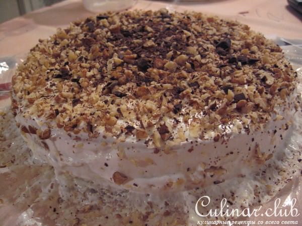 Торт с черносливом и грецкими орехами