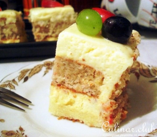 Миндально-грильяжная масса / бисквит (и тортик с ним)