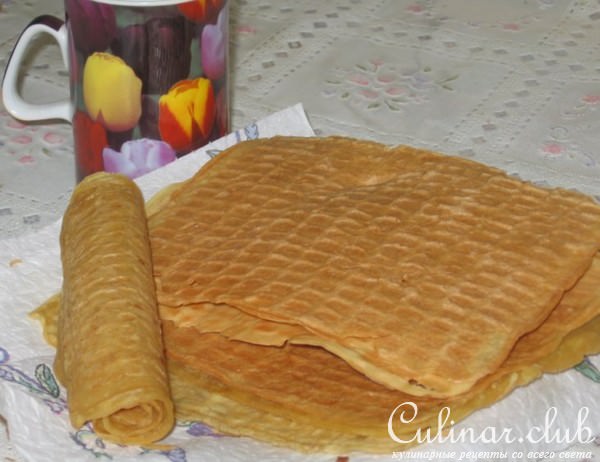 Вафельный лёгкий тортик