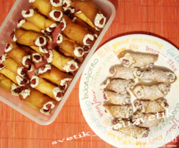 Маленькие пироженки - канноли