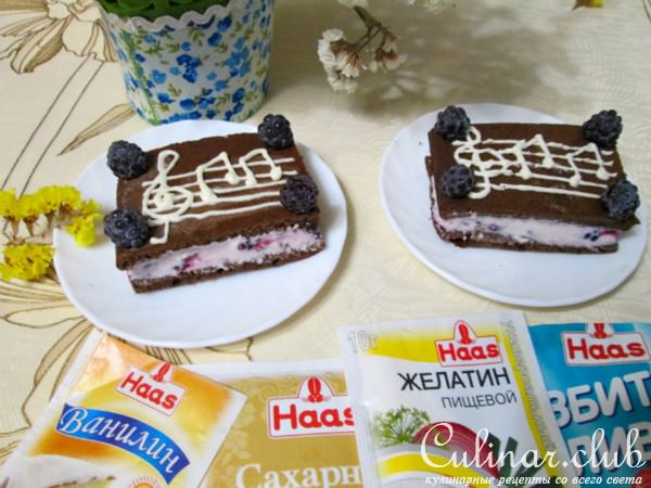 Шоколадный торт "Ежевичка"