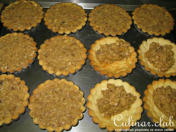 Ореховые тарталетки с...ореховой начинкой