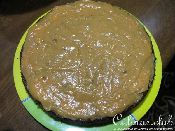 Торт - манник с крекером и заварным кремом