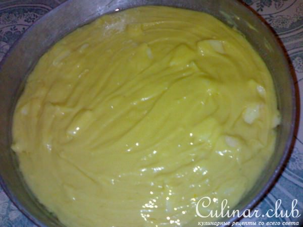 Кекс сметаный с кусочками яблок