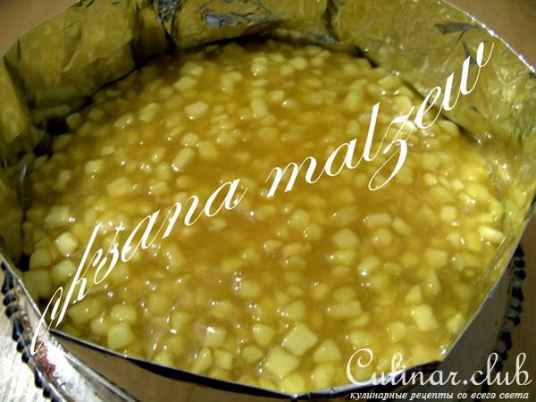 Яблочно-маковый-торт