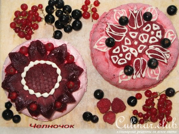 Муссовые мини тортики с желе