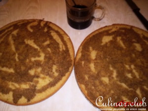 Кофейный торт с шоколадом и безе