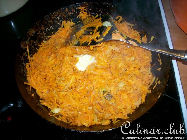 Пирог с морковью (несладкий, вариант начинки)