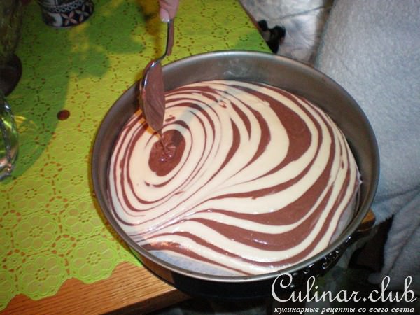 Торт"Зебра" (вариант)