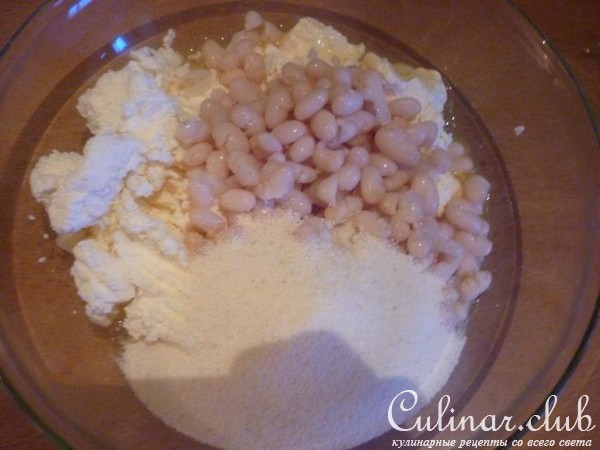 Сырники с фасолью Бланш (без яиц)