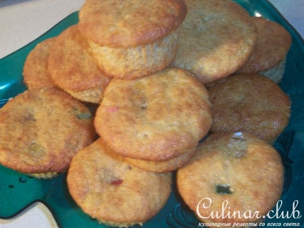 банановые мафины с цукатами