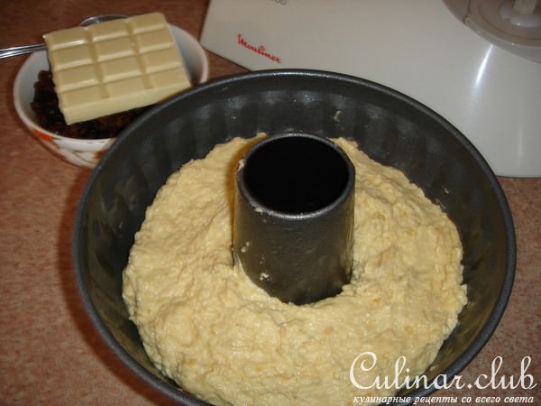 Кекс с белым шоколадом и виски "Праздничный"