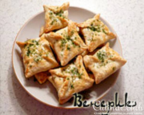 конвертики с копчённой рыбой