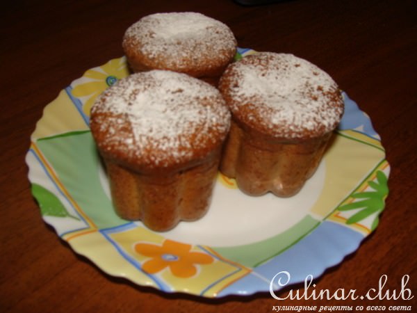 Орехово-сметанные кексики (вариант)