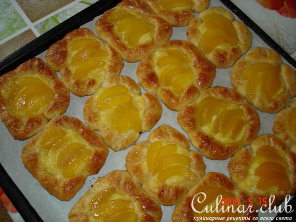 пирожные Розанчики с заварным кремом и фруктами(по мотивам датской выпечки)
