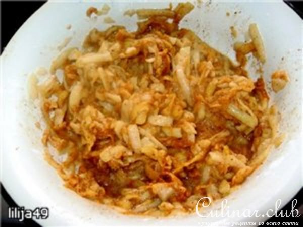 Слоеные булочки с яблоками